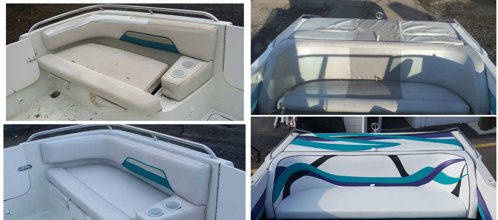 Boat upholstery renovation and repairs