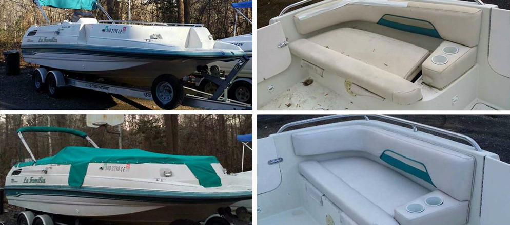 Marine vinyl and canvas upholstery work Dumfries Virginia